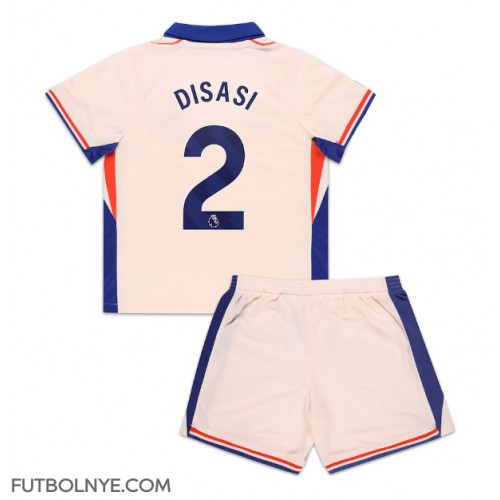 Camiseta Chelsea Axel Disasi #2 Visitante Equipación para niños 2024-25 manga corta (+ pantalones cortos)